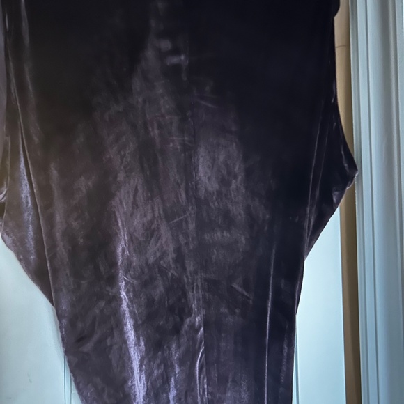 Tia Cibani Italian velvet purple midi dress - Picture 7 of 7